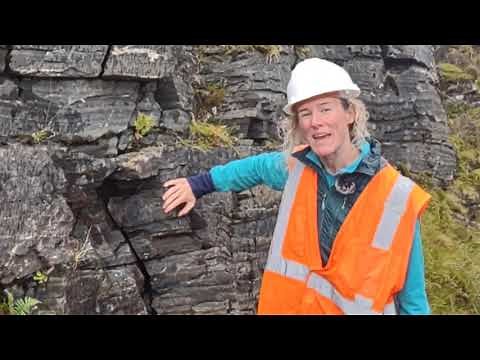 Outcrop and hand specimen description of a mylonite