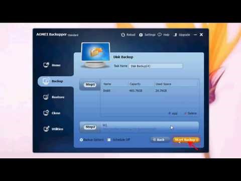 Back up disk easily with AOMEI Backupper