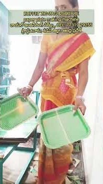 4 die buffet of paper plate making machine Telugu,#Fully-automatic #Hydraulic #semi-automatic price