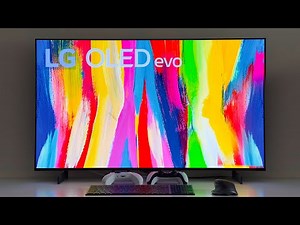 42 Inch OLED Monitor! LG C2 Unboxing and review.