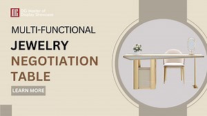 MULTI-FUNCTIONAL JEWELRY NEGOTIATION TABLE The design of this negotiation table developed by DG cleverly integrates the elements of countertop cabinet and table, which not only realizes the elegant display of jewelry, but also reflects the ultimate pursuit of customer experience in the details. For more information about showcase, welcome to consult DG. Official Website: https://www.degreefurniture.com Email: sales@degreefurniture.com WhatsApp: 86 13922429233 #jewelryshowcasemanufacturer #custom