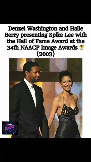 Denzel Washington & Halle Berry Honor Spike Lee | NAACP Image Awards 2003 🏆🔥#denzelwashington#shorts