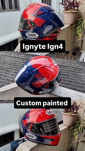 Shantanu Rc on Instagram: "Custom painted @ignyte_helmets Ign-4 as Shoei Xspr Marquez 8 Tc1 The full step by step video is on my YouTube channel . . . . . . #customhelmet #marc #marcmarquez #mm93 #93 #ignytehelmets #ignyte #ign4 #bikelife #trending #instagram #instaviral #shoei #motogp #gp25 #instagramreels #bikelife"