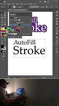 How to create Auto Fill stroke with Editable text in adobe illustrator #adobeillustrator #tutorial