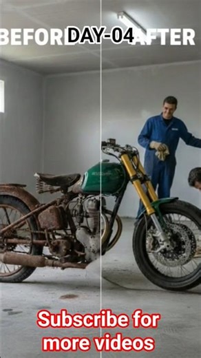 Rusty Motorcycle Rebuilt Into a Sports Bike | Rust2Riches #transformation #beforeafter #rebuild #ai