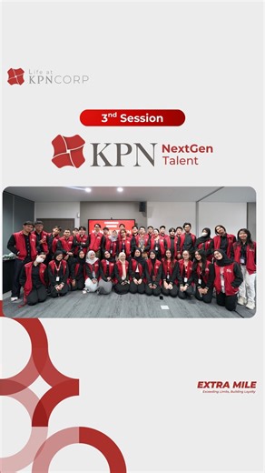 Life at KPN on Instagram: "The 3rd session of our KPN NextGen Talent 2025✨ This time, our interns were encouraged to think further through Design Thinking, Problem Solving, and Digital AI sessions, delivered by our special speakers — a Learning & Development Specialist, the Head of HC System & Analytics, and the Deputy ERP Division Head. #lifeatKPN #sobatSIGAP #extramile #KPN_NextGenTalent #internship #intern #magang"