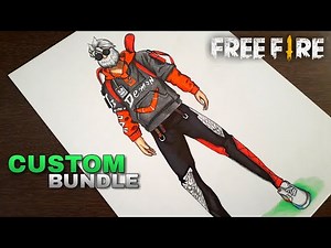 CUSTOM BUNDLE DRAWING || FREEFIRE DRAWINGS || KAKU ARTS