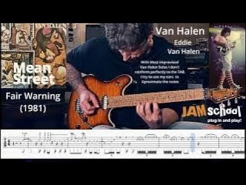 Eddie Van Halen Mean Street Guitar Solo (With TAB)