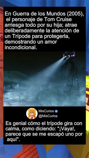 En Guerra de los Mundos (2005), Tom Cruise arriesga todo por...