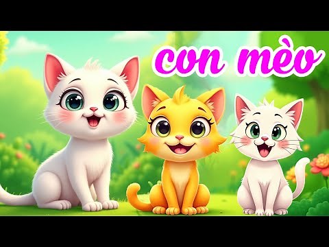 Nhạc Thiếu Nhi Con Mèo 😽 Con Mèo Ngộ Nghĩnh 😺 Hoạt hình Con Mèo 😽 Meo meo meo rửa mặt như mèo