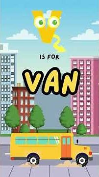 Alphabet learning Fun-V is for Van | ABC song for kids | Alphabet Songs| Sing Along #kidsvideo