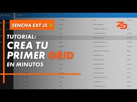 ¡Crea tu primer GRID en Sencha Ext JS!