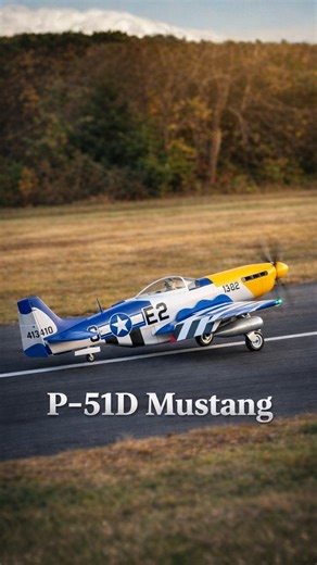 P-51D Mustang perfect landing classic warbird RC flight