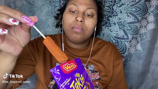 NEW VIDEO DROPPED ON YOUTUBE❤️‍🔥 ASMR EATING A TAKIS LOLLIPOP 🍭🔥 MOUTHSOUNDS #fy #foryoupage #mouthsounds #asmrweirdsounds #asmrweirdtriggers #asmrweirdsounds #viraltiktok #lipsmacker #whisper #asmreatingsounds #asmr_tingles #spicyfood #SPICY