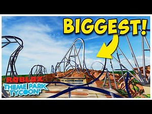 The BIGGEST Rollercoaster in Theme park Tycoon 2!