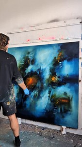 61 reactions | Longing for the ocean #art #painting #abstractart #daveleeart #artstudio | David Lee Artist | Facebook