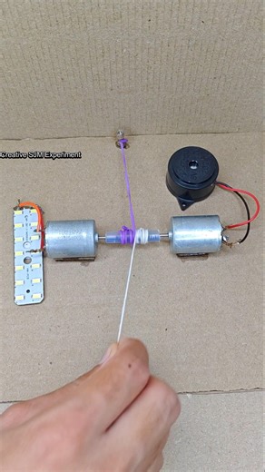 Rubber Band Loop Power Generation | #dcmotor #tech #diy #dcmotorproject