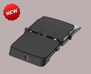 [Hot Item] Modern Design SUS 4 Slice Panini Maker Enjoy Gourmet Sandwiches with Adjustable Temperature