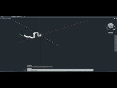 in 3D modiling in pipeing design in autocadd
