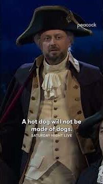 Life, liberty, and hamburgers 🦅 #SNL #NateBargatze #GeorgeWashington #Shorts