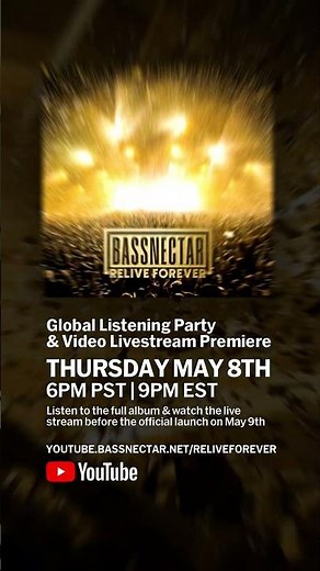 New BASSNECTAR Album + Livestream Live Show Broadcast
