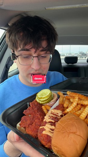 Dave’s full eating video #mukbang #asmr #imhungry #food #daveshotchicken