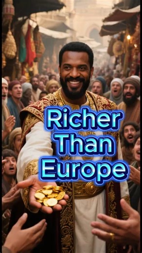 The Forgotten African Empire Richer Than Europe | Mali & Mansa Musa #historyshorts #history #facts