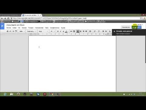 Crear y compartir un documento en Google Docs - Drive
