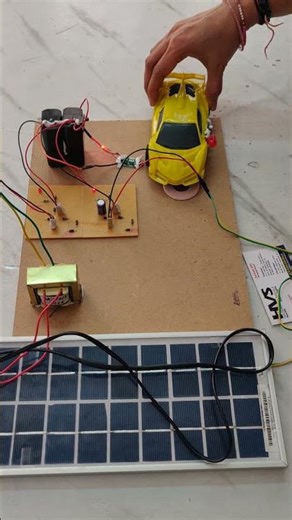 HVS-2807. Solar Wireless Electric Vehicle Charging System #Wireless power transmission#Solar power.