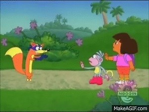 Dora the Explorer Swiper Mega Cut on Make a GIF
