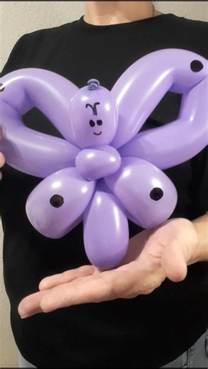 Cute Butterfly 🎈🦋 Balloon Animals for Beginners #shorts #balloonanimals #balloonart