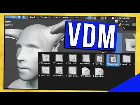 NEW: How to Use VDM Brushes in BLENDER!