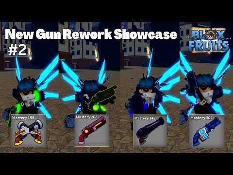 New Gun Rework Showcase Part 2 (Dual Flintlock/Magma Blaster/Cannon/Bizzare Rifle) Blox Fruits