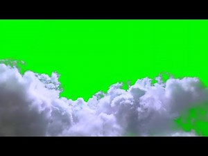 Beautiful Clouds on Green Screen