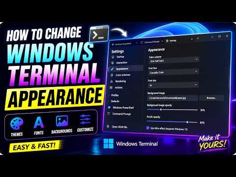How to change Windows Terminal Appearance | CMD | powershell #bytek #windows #settings #microsoft