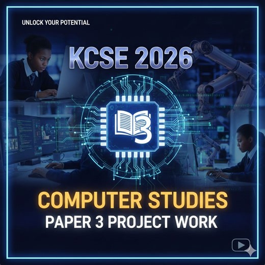🔥 KCSE 2026 Computer Studies Paper 3 (Project) OFFICIAL QUESTION PAPER! 🔥 Pure Display – No Answers, Just Questions! Here it is – the **complete official KCSE 2026 Computer Studies Paper 3 (Project)** question paper displayed page by page! 💻📄 This is the **exact project task** for January 2026 – July 2026 (7 months): Build a full **Database Management System** for Azani Internet Service Provider (ISP) including registration, payments, upgrades, fines, reconnection fees, reports & more. Video