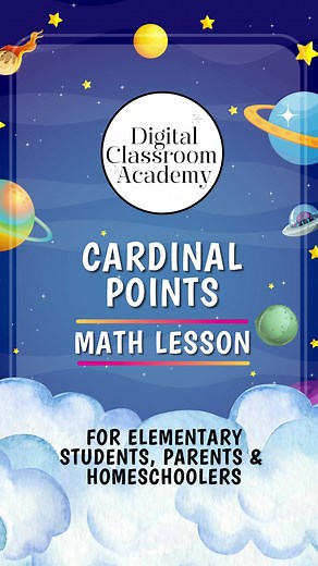 Lost? Not anymore! 🧭 Our new video introduces the four cardinal points and how they help us navigate the world. Learn about North, East, South, and West, and how to use them with a map or compass. . . . . . . . . . #CardinalPoints #Geography #mathlessons #educationallessons #backtoschool #homeschooling #onlinelearning #digitaleducation #virtualclassroom #studytips #educationalresources #learningtoolsforkids #teachertips #distancelearning #elearning #edtech #studentsuccess #homeworkhelp #teachin
