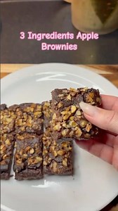3 Ingredients Apple Brownies #fyp #baking #brownies #easyrecipes