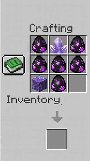 Crafting the ENDERMAN BLOCK in Minecraft! 🟪🤯#minecraft