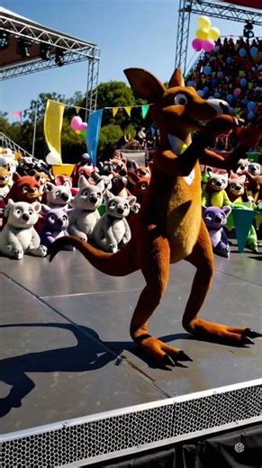 Kangaroo hosting a dance compe... #short #pet #animal #trending #funny #cartoon