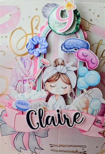 Cake Topper Spa Party, Spa Party Decoration, Spa Party Topper, Spa Decoration, Spa Party, Relaxation Party, Spa Cake Topper - Etsy