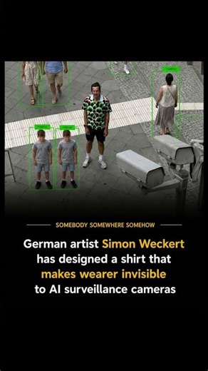 What if a simple shirt could confuse an AI camera? 👀 #AI #ArtificialIntelligence #surveillance