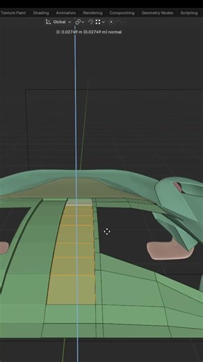 3D MODELING A FERRARI part 13 #3dmodeling #blender3d #ferrari #b3d