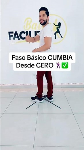 Basic CUMBIA Step from SCRATCH 🕺🏻✅ #cumbia #bailafacilito