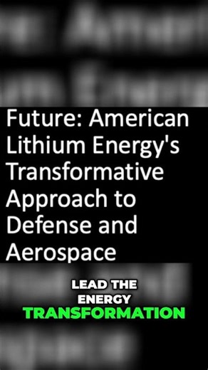 American Lithium Energy: Powering Land, Sea, Air, and Space #shorts