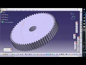 how to create gear on catia V5