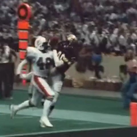 1983-10-2 Miami Dolphins @ New Orleans Saints (Tyrone Young 16-yard touchdown pass from Ken Stabler) | On this day in Professional Football History