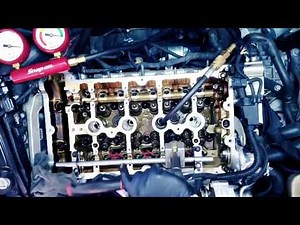 MINI Cooper S R56 Valve stem seals without pulling the head Timelapse