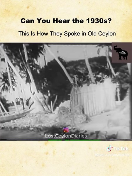 Exploring Sri Lanka's Linguistic Heritage in 1930s