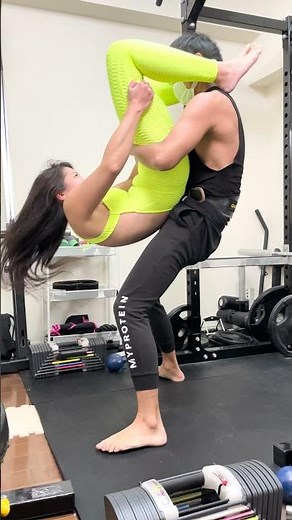 筋トレ夫婦がカップルチャレンジやってみた